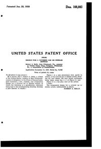 U. S. Glass #15365 Cascade Mustard Jar Design Patent D108083-2