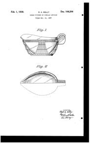 U. S. Glass #15365 Cascade Creamer Design Patent D108206-1