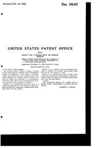 U. S. Glass #15365 Cascade Relish Tray Design Patent D108447-2