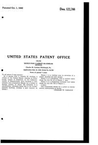 U. S. Glass #17358 Goblet Design Patent D122766-2