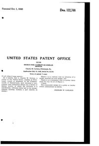 U. S. Glass #17357 Goblet Design Patent D122768-2