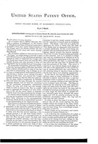 McKee Fly Trap Patent  439545-2