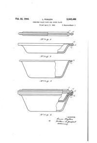 McKee Dish & Cover Plate Patent 2342486-1