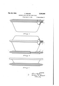 McKee Dish & Cover Plate Patent 2342486-2