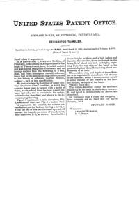 McKee Tumbler Design Patent D  7241-2
