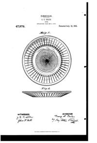McKee Rex Plate Design Patent D 47572-1