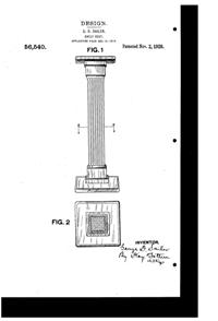 McKee Shelf Support Design Patent D 56540-1