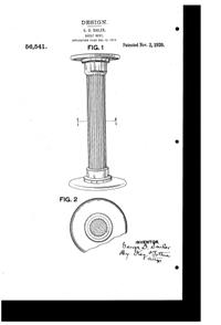 McKee Shelf Support Design Patent D 56541-1