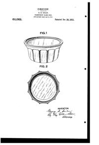McKee Bowl Design Patent D 60062-1
