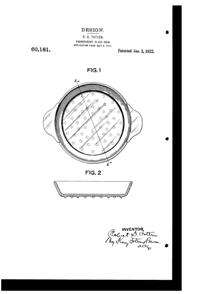 McKee Bowl Design Patent D 60181-1