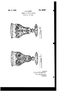 McKee Rock Crystal Footed Tumbler Design Patent D 68997-1