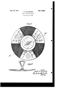 McKee # 521 Center Handled Server Design Patent D 76420-1
