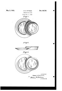 McKee Snack Tray Design Patent D 89791-1