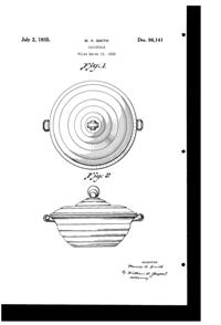 McKee Casserole Design Patent D 96141-1
