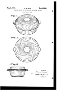 McKee Casserole Design Patent D 99555-1