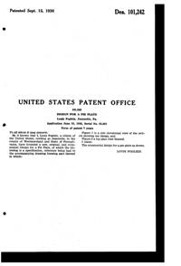 McKee Glasbake Pie Plate Design Patent D101242-2