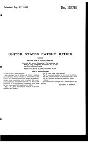 McKee Double Boiler Design Patent D105718-2