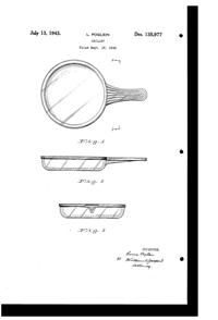 McKee Skillet Design Patent D135977-1