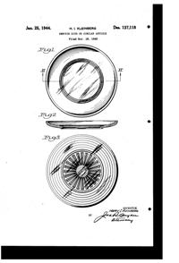 McKee Plate Design Patent D137118-1