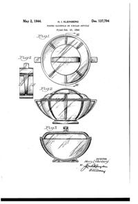 McKee Casserole Design Patent D137794-1
