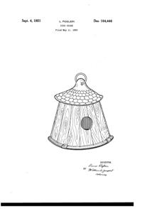 McKee Wrens Honeymoon Hut Design Patent D164446-1