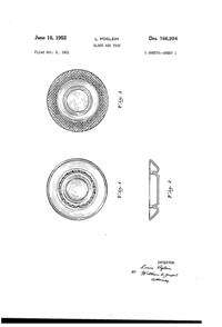 McKee Ash Tray Design Patent D166994-1