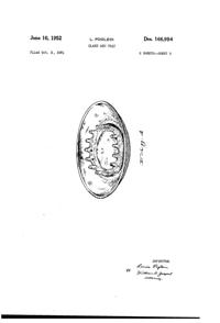 McKee Ash Tray Design Patent D166994-2