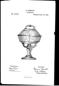 McKee Covered Compote Reissued Patent RE10609-1