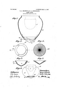 MacBeth-Evans Light Fixture Globe Patent  845962-1