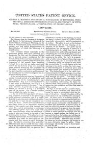 MacBeth-Evans Light Fixture Globe Patent  845962-2