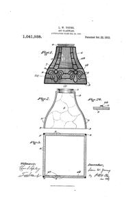 MacBeth-Evans Light Fixture Shade Patent 1041938-1