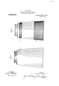 MacBeth-Evans Method of Decorating Glass Patent 1226957-1