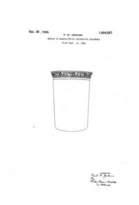 MacBeth-Evans Method of Decorating Glass Patent 1604557-1