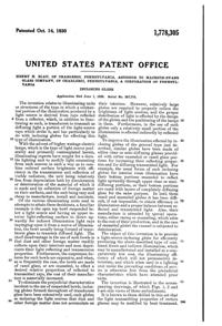 MacBeth-Evans Light Fixture Globe Patent 1778305-2