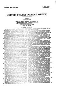 MacBeth-Evans Coffee Maker Patent 1935587-2