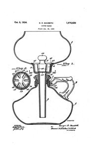 MacBeth-Evans Coffee Maker Patent 1976620-1