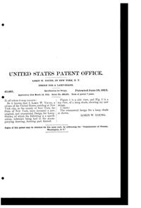 MacBeth-Evans Light Fixture Shade Design Patent D 42661-2