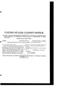 MacBeth-Evans Light Fixture Shade Design Patent D 43526-2