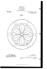 MacBeth-Evans Light Fixture Globe Design Patent D 47155-2