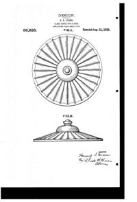 MacBeth-Evans Casserole Lid Design Patent D 56228-1