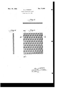 MacBeth-Evans Light Transmitting Glass Design Patent D 71499-1