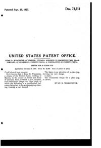 MacBeth-Evans Jug Design Patent D 73513-2