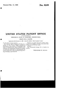 MacBeth-Evans Ash Tray Design Patent D 80698-2