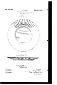 MacBeth-Evans Petalware Plate Design Patent D101612-1