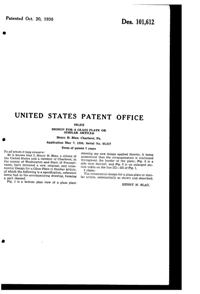 MacBeth-Evans Petalware Plate Design Patent D101612-2