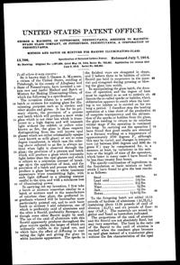 MacBeth-Evans Illuminating Glass Reissued Patent RE13766-1
