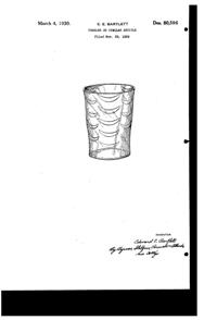 Bartlett Collins Tumbler Design Patent D 80596-1