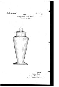 Bryce Cocktail Shaker Top Design Patent D 64436-1