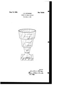 Bryce Footed Tumbler Design Patent D 76008-1