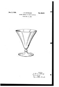 Bryce Footed Tumbler Design Patent D 80021-1
